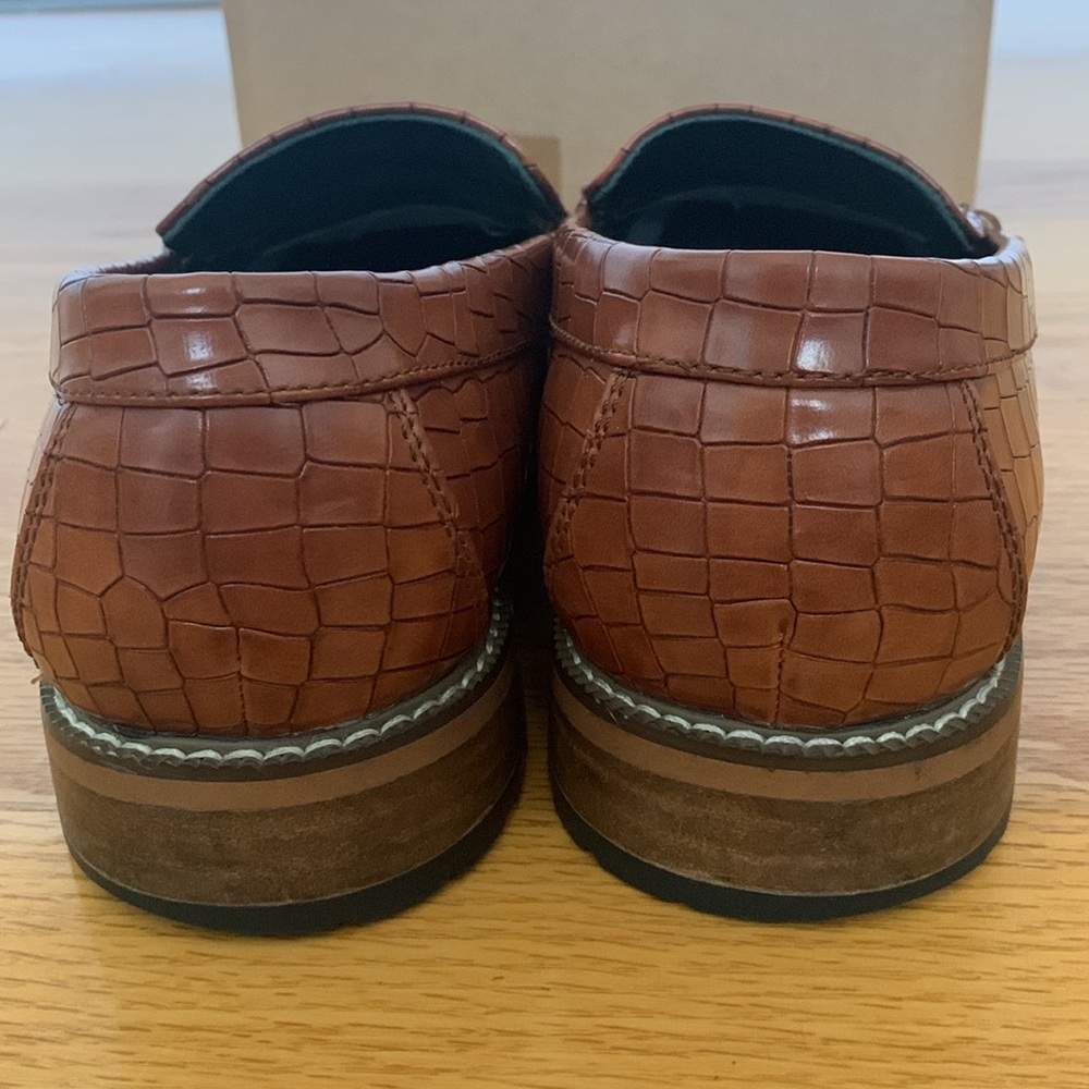 Todd Welsh size 9M Reggie Cognac Brown loafers - Picture 3 of 11